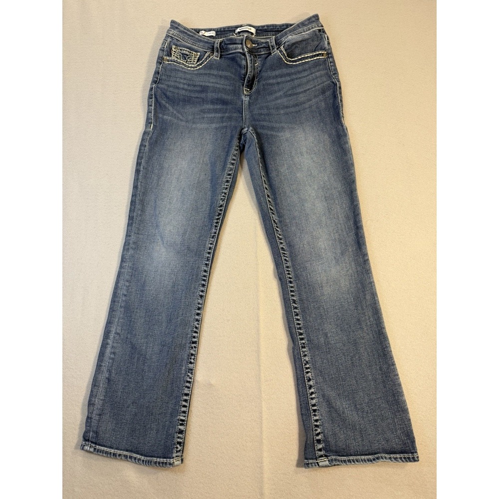 Vigoss Heritage Fit Slim Boot Jeans Women's Bootcut Medium Wash Stretch Denim - Picture 8 of 16
